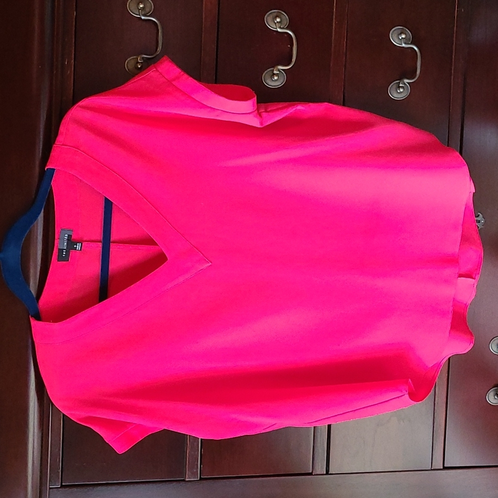 The Limited hot pink blouse
